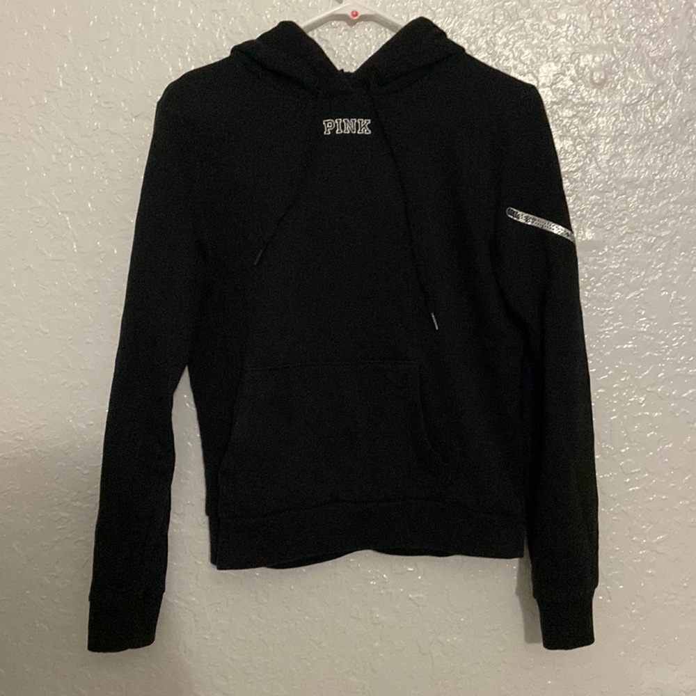 PINK BLACK HOODIE